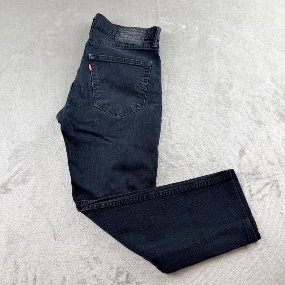 Levi's 511 Slim Fit Jeans Men's 31x30 Black Denim Stretch 04511-4093